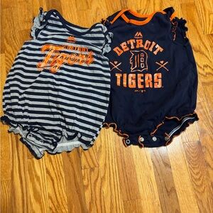 Detroit Tigers Baby Rompers Set